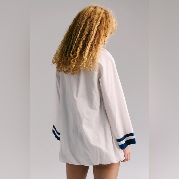 NWT Free People Georgia Mini Dress In Egret Combo - Picture 4 of 10